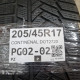 205/45R17 CONTINENAL DOT2720