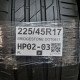 225/45R17 BRIDGESTONE DOT0617