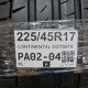 225/45R17 CONTINENTAL DOT0819