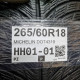 265/60R18 MICHELIN DOT4319