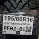195/60R16 CONTINENTAL DOT3620