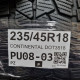 235/45R18 CONTINENTAL DOT3518