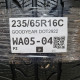 235/65R16C GOODYEAR DOT2922