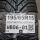 195/65R15 CONTINENTAL DOT3411