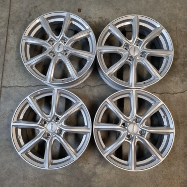4x100 R15 6.0J ET46 54.1 silver Dezent TN