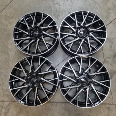 5x114.3 R18 7.5J ET45 67.1 Blackpolished DOTZ Fuji Dark