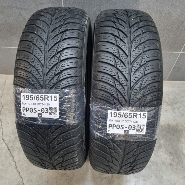 195/65R15 MATADOR DOT4420 / REZM do 22.04. 477655 necha disky, potrebuje obut
