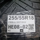255/55R18 PIRELLI DOT2822