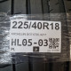 225/40R18 MICHELIN DOT4720,4217