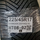 225/45R17 HANKOOK DOT4422 4S