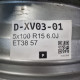 5x100 R15 6.0J ET38 57.1