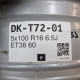 5x100 R16 6.5J ET38 60.1