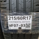 215/60R17 CONTINENTAL DOT3416