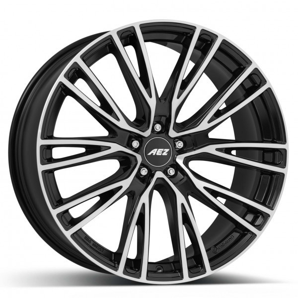 5x112 R19 8.0J ET39 66.6 Black/polished AEZ Seattle
