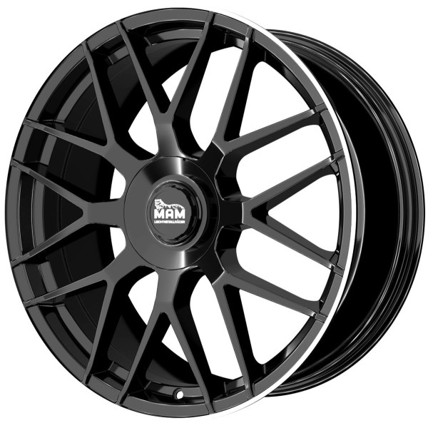 Disk MAM GT1 7.5x17/5x112-5x120/35/72.6 Matt Black Lip Polish
