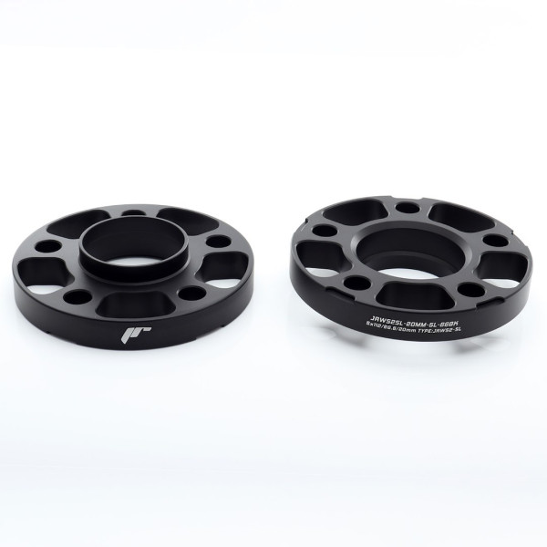 Rozširovacie podložky (sada 2ks) 20mm 5x112 66.5 Prechodová Japan Racing Čierna