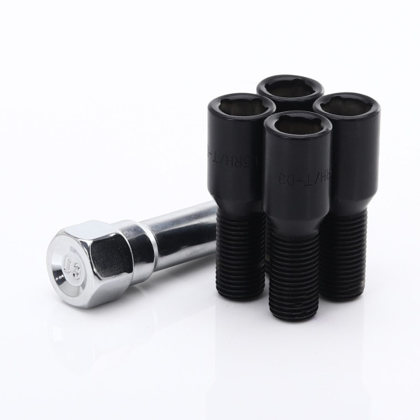 Sada bezpečnostných skrutiek Japan Racing M14x1.25 27mm Čierna