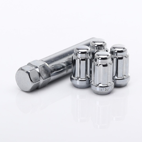 Sada bezpečnostných matíc Japan Racing M12x1.5 35mm Chrómová