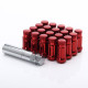 Sada 20ks matíc Japan Racing M12x1.25 45mm Červené