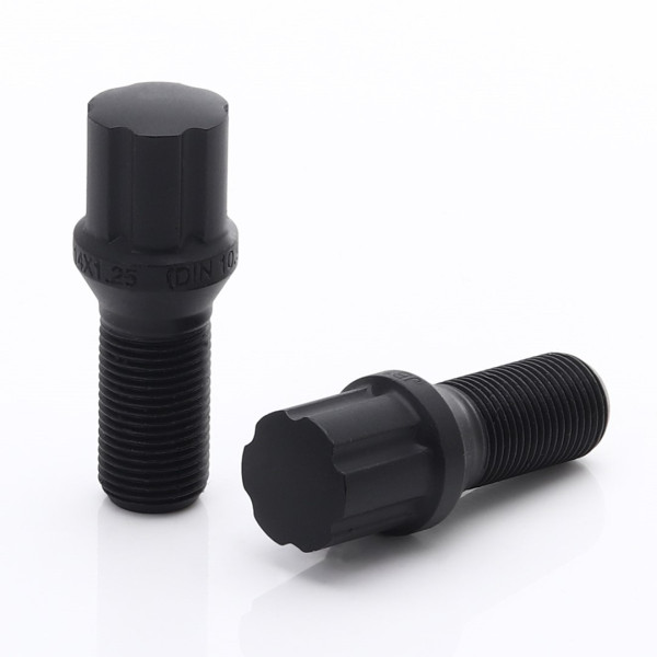Sada 20ks tuner skrutiek Japan Racing M12x1.5 27mm Čierne