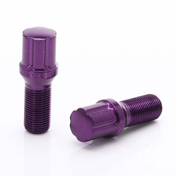 Sada 20ks tuner skrutiek Japan Racing M12x1.5 27mm Fialové