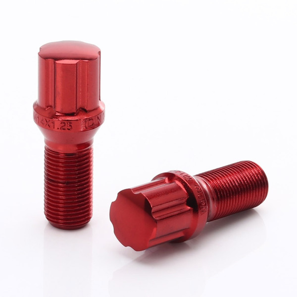 Sada 20ks tuner skrutiek Japan Racing M14x1.25 27mm Červené