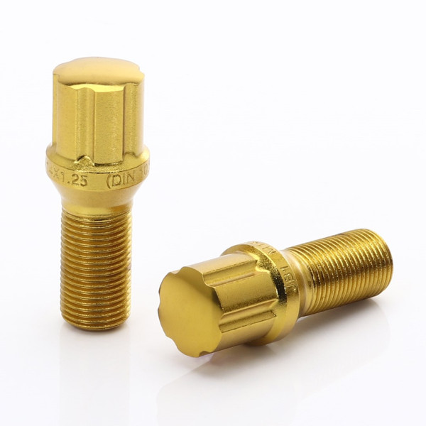 Sada 20ks tuner skrutiek Japan Racing M14x1.5 27mm Zlaté