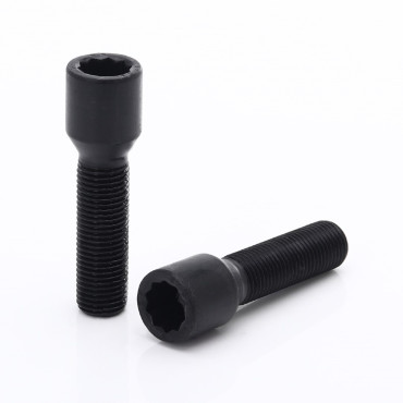 Sada 10ks tuner skrutiek Japan Racing M12x1.25 45mm Čierne