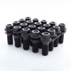 Sada 20ks tuner skrutiek Japan Racing M15x1.25 30mm Čierne