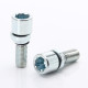 Sada 20ks tuner skrutiek Japan Racing M12x1.25 27mm Strieborné
