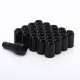Sada 20ks matíc Japan Racing M12x1.25 32mm Čierne