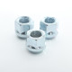 Náhradná montážna matica do rozširovacích podložiek Japan Racing M12x1.5 do 25mm Strieborné (1ks)