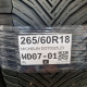 265/60R18 MICHELIN DOT0325,23