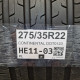 275/35R22 CONTINENTAL DOT0123