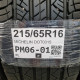 215/65R16 MICHELIN DOT0315