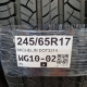 245/65R17 MICHELIN DOT3314
