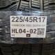 225/45R17 HANKOOK RSC DOT4117
