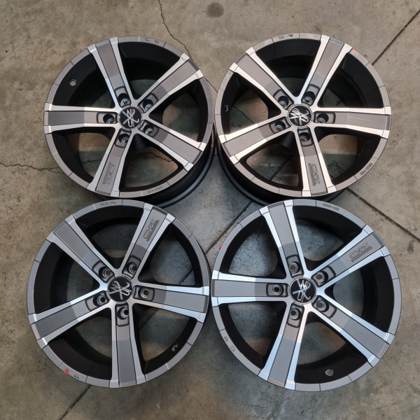 5x130 R18 8J ET43 71.6 OZ SAHARA 5 Matt graphite diamond cut