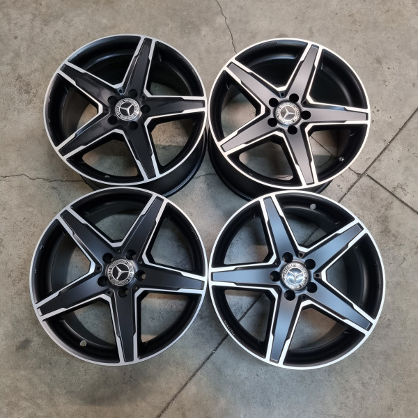 5x112 R18 9J ET25 66.6 MAK STERN/WSX Ice black
