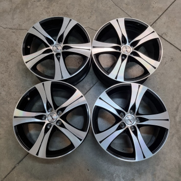 7.5x17 5x105 R17 7.5J ET38 56.6 AUTEC ETHOS BLACK POLISHED