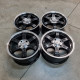 5x114.3 R16 8J ET35 71.6 DOTZ CRUNCH Black polished