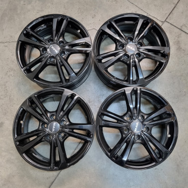 5x112 R16 6.5J ET45 66.6 MAK EMBLEMA Gloss black