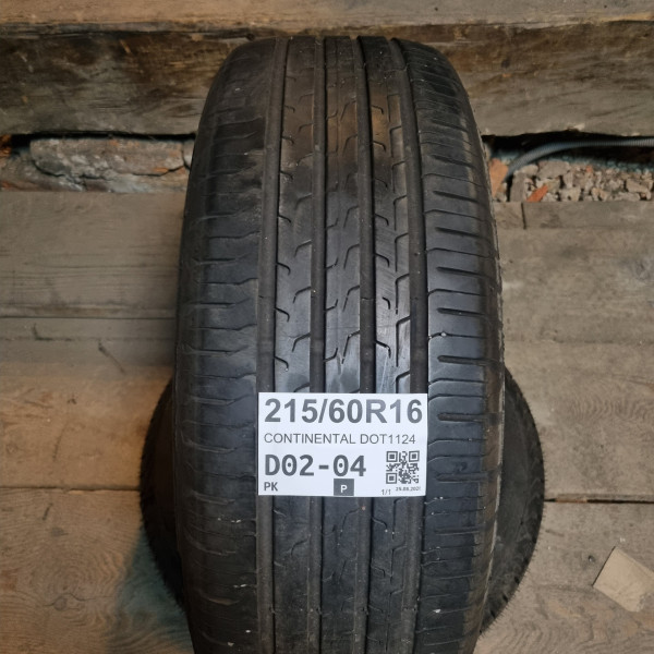 215/60R16 CONTINENTAL DOT1124