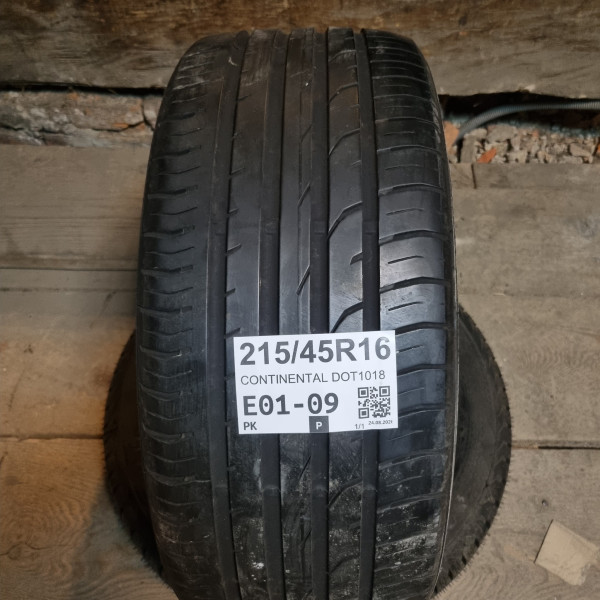 215/45R16 CONTINENTAL DOT1018