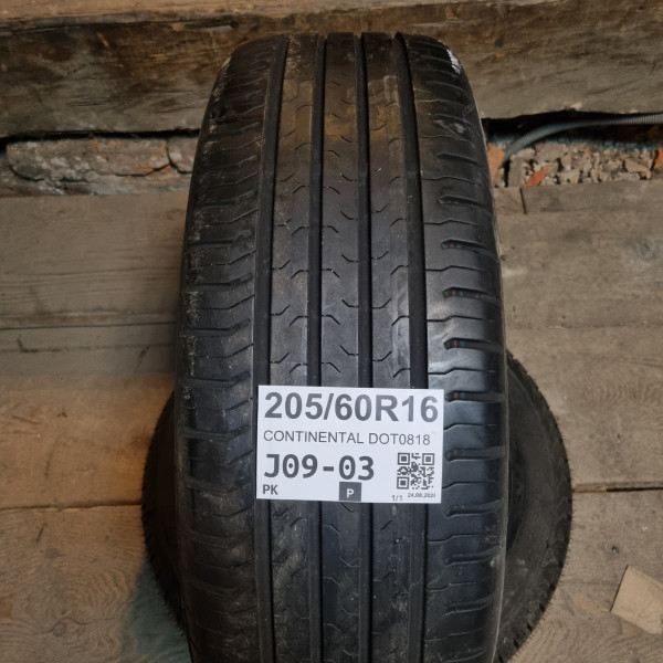 205/60R16 CONTINENTAL DOT0818