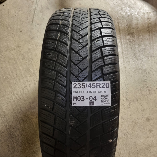 235/45R20 VREDESTEIN DOT3420