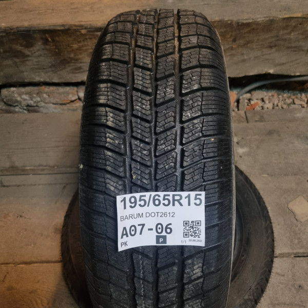 195/65R15 BARUM DOT2612