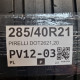 285/40R21 PIRELLI DOT2621,20
