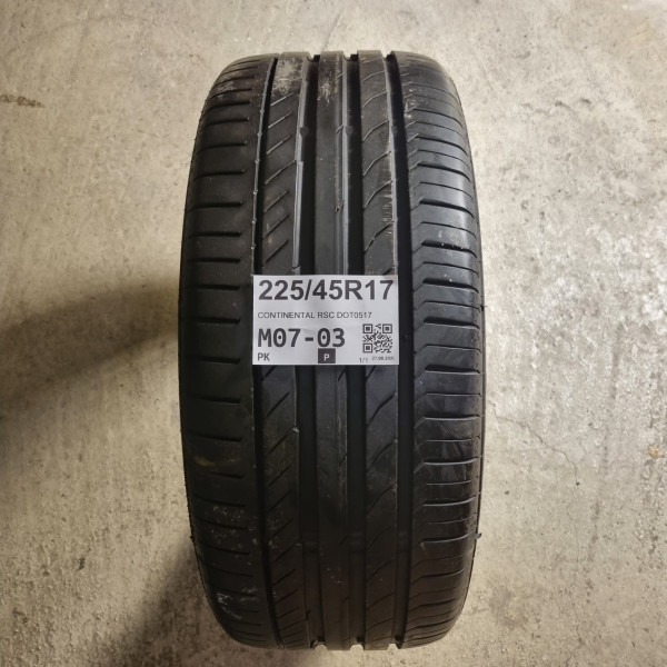 225/45R17 CONTINENTAL RSC DOT0517