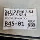 5x112 R16 3.5J ET25.5 57.1 125/70R16 HANKOOK